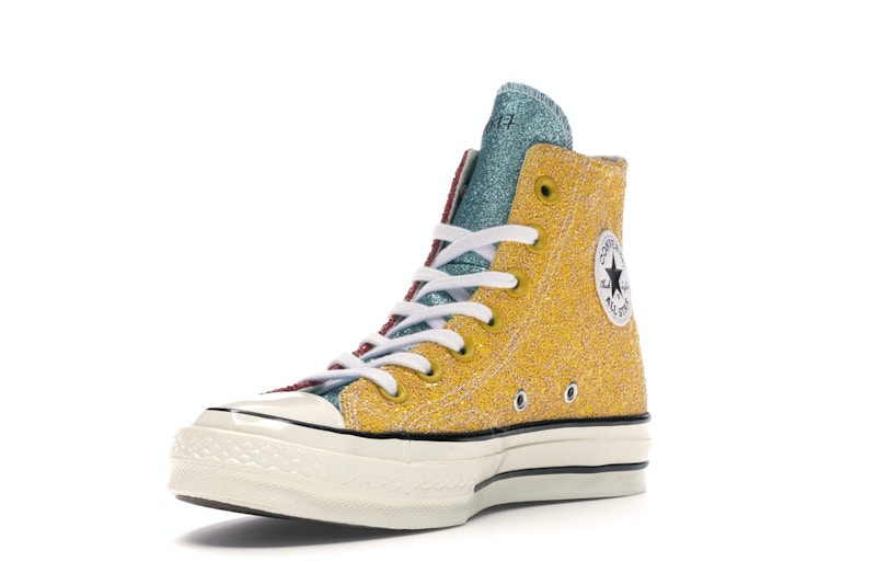 Converse Chuck Taylor All Star 70 Hi JW Anderson Glitter Yellow Red