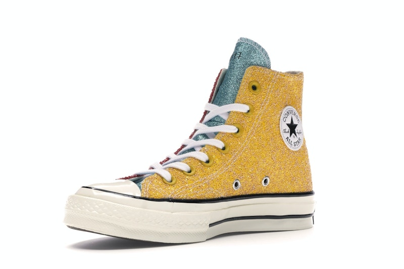Converse Chuck Taylor All Star 70 Hi JW Anderson Glitter Yellow Red