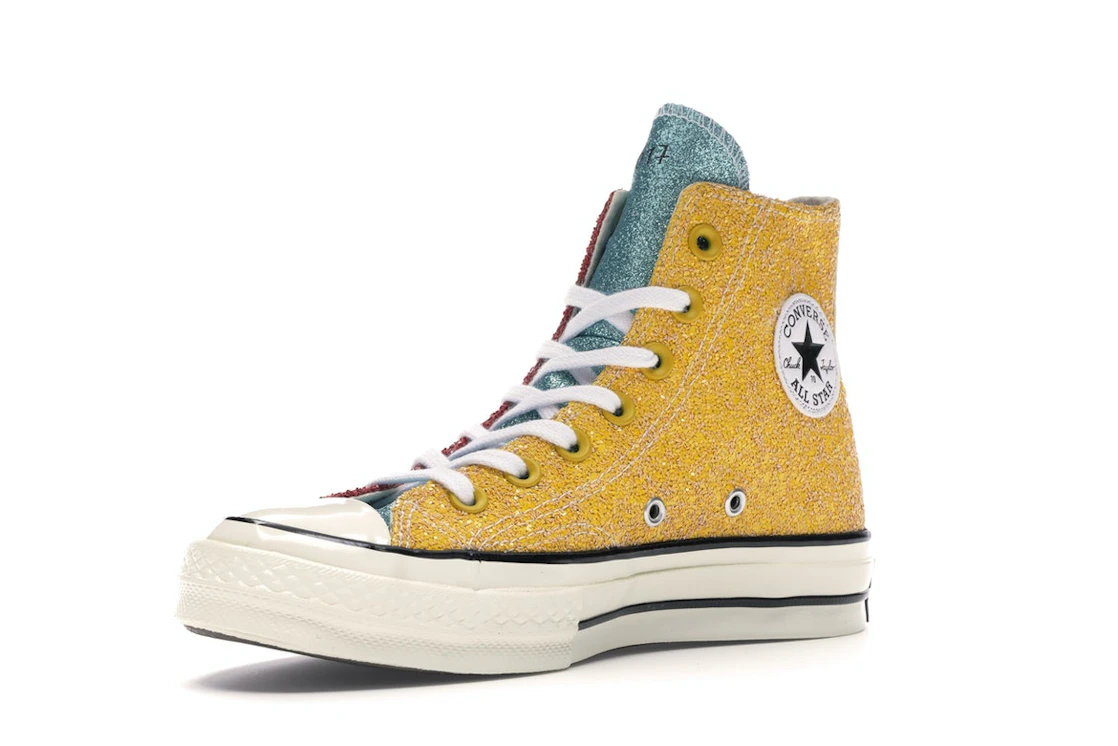 Converse Chuck Taylor All Star 70 Hi JW Anderson Glitter Yellow Red
