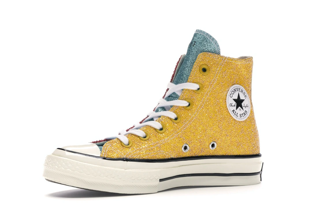 Converse Chuck Taylor All Star 70 Hi JW Anderson Glitter Yellow Red