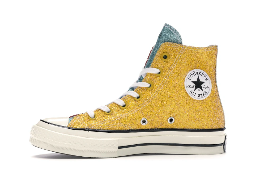 Converse Chuck Taylor All Star 70 Hi JW Anderson Glitter Yellow Red