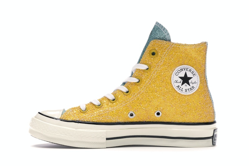 Converse Chuck Taylor All Star 70 Hi JW Anderson Glitter Yellow Red