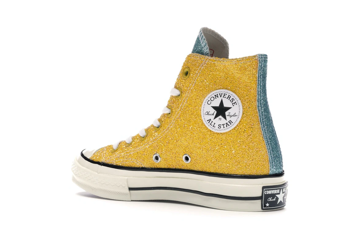 Converse Chuck Taylor All Star 70 Hi JW Anderson Glitter Yellow Red
