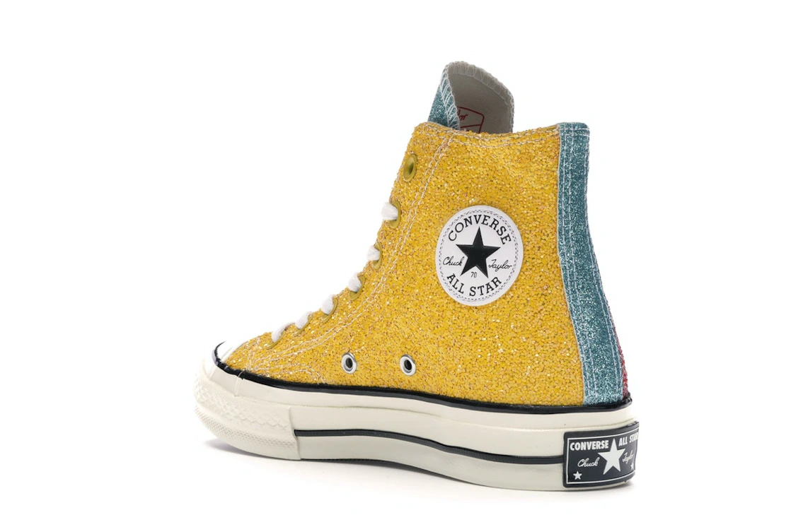 Converse Chuck Taylor All Star 70 Hi JW Anderson Glitter Yellow Red