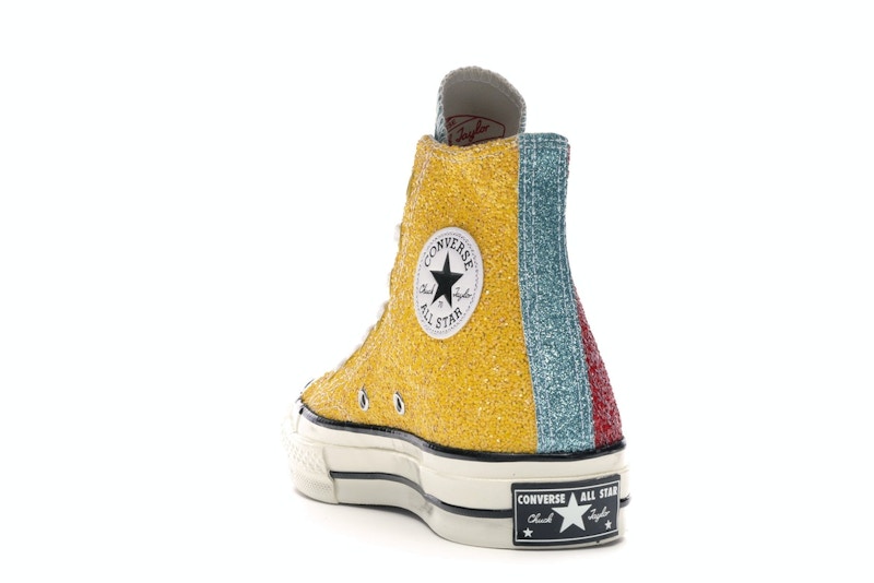 Converse Chuck Taylor All Star 70 Hi JW Anderson Glitter Yellow Red