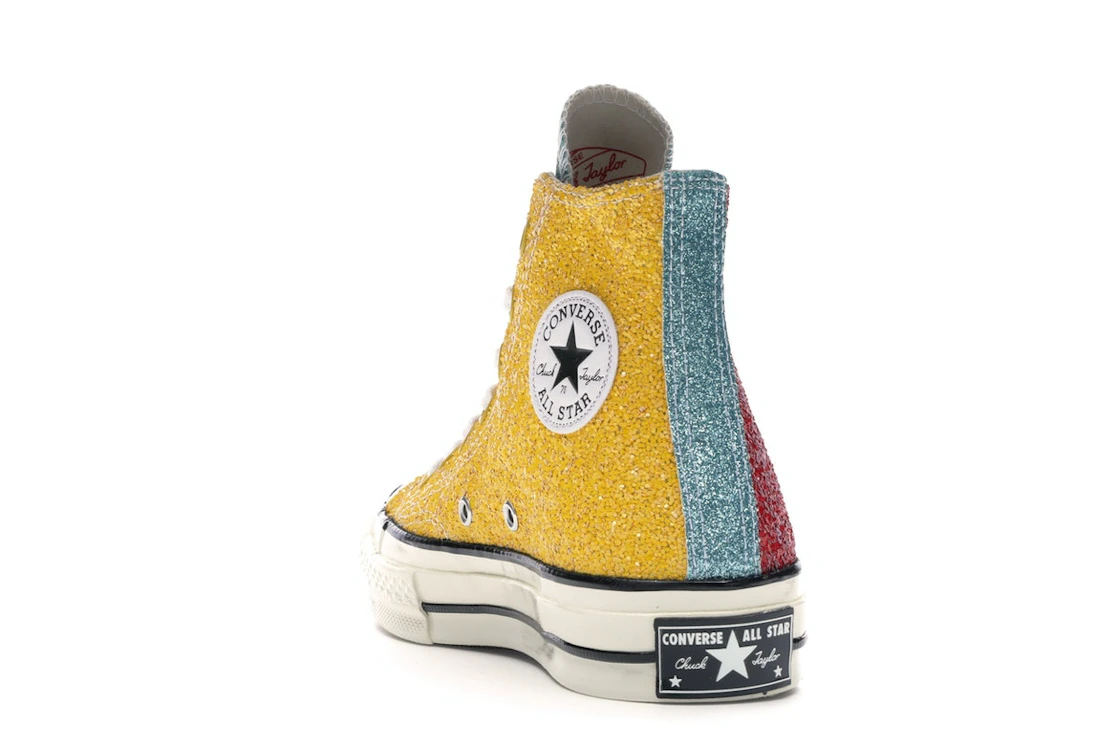 Converse Chuck Taylor All Star 70 Hi JW Anderson Glitter Yellow Red