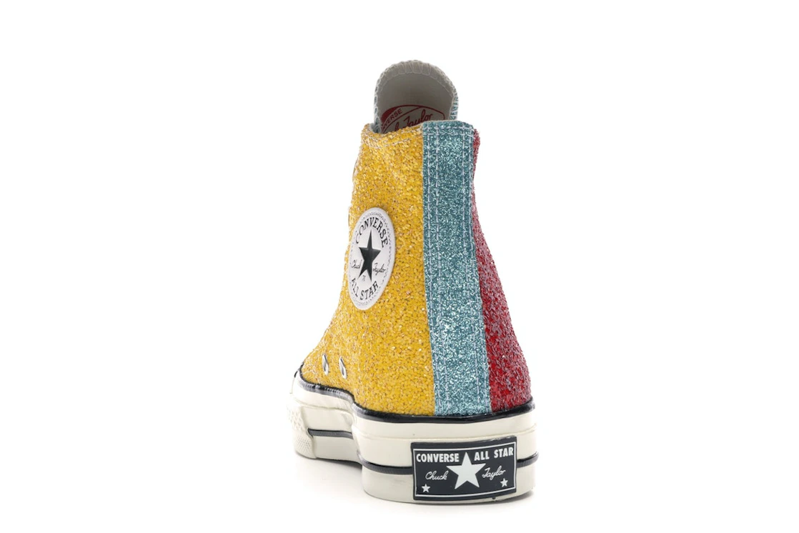 Converse Chuck Taylor All Star 70 Hi JW Anderson Glitter Yellow Red