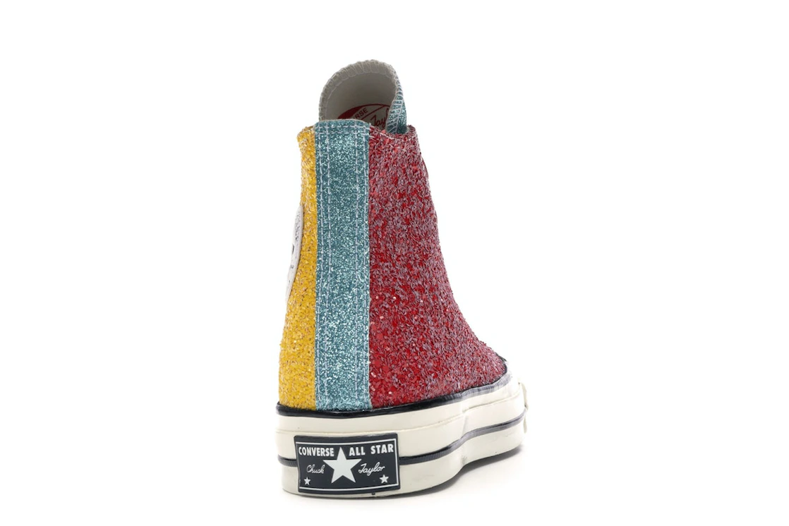 Converse Chuck Taylor All Star 70 Hi JW Anderson Glitter Yellow Red