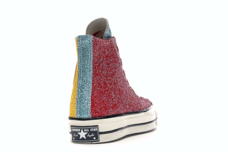 Converse Chuck Taylor All Star 70 Hi JW Anderson Glitter Yellow Red
