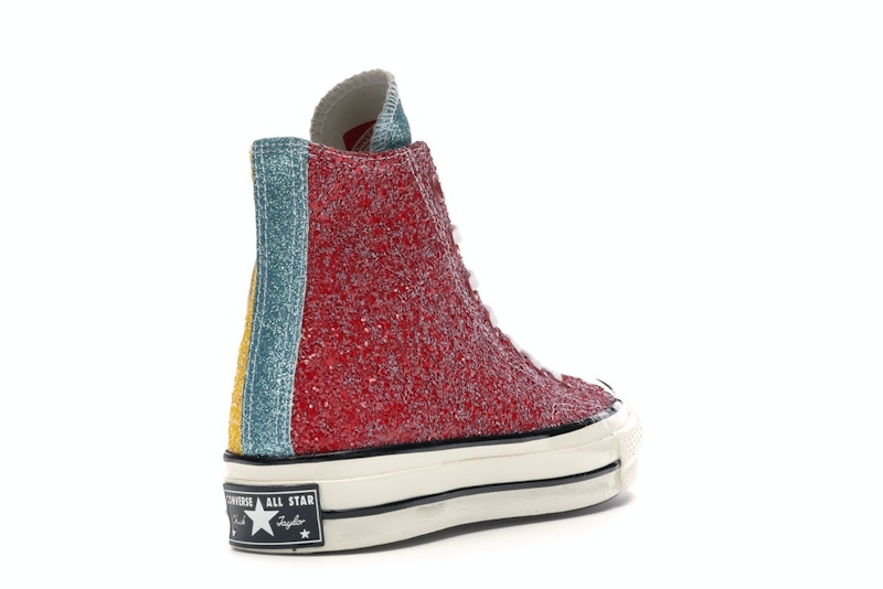 Converse Chuck Taylor All Star 70 Hi JW Anderson Glitter Yellow Red