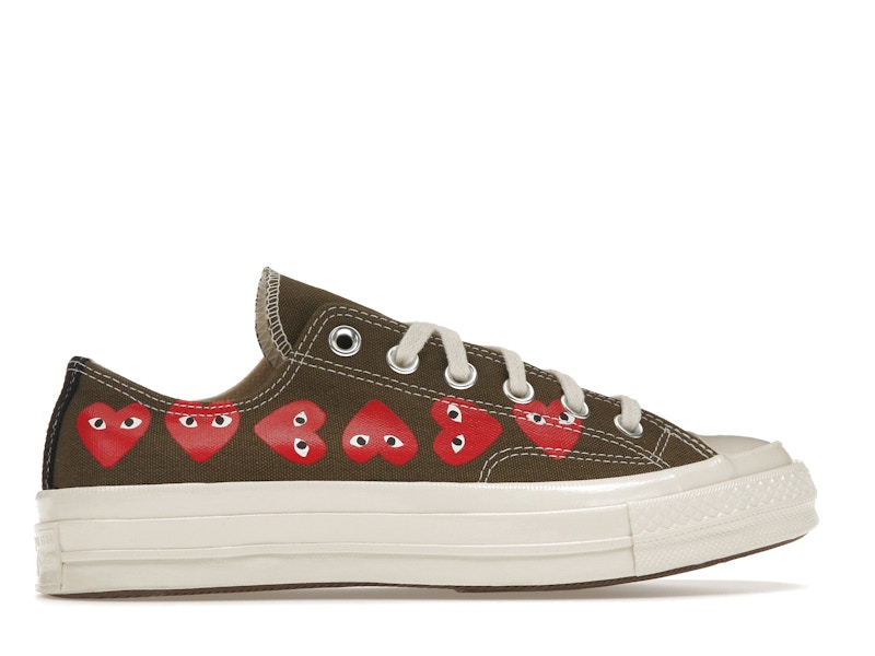 Converse Chuck Taylor All Star 70 Ox Comme des Garcons Multi Heart Green