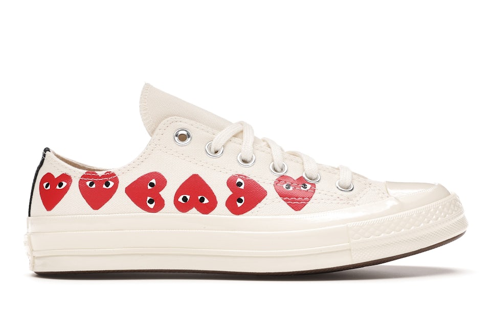 Chuck Taylor All-Star 70 Ox Comme Play Multi-Heart White メンズ - 162975C - JP
