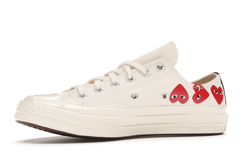 Converse Chuck Taylor All Star 70 Ox Comme des Garcons PLAY Multi-Heart White
