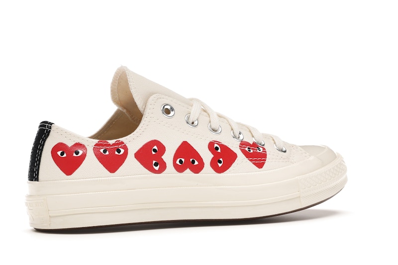 Converse Chuck Taylor All Star 70 Ox Comme des Garcons PLAY Multi-Heart White