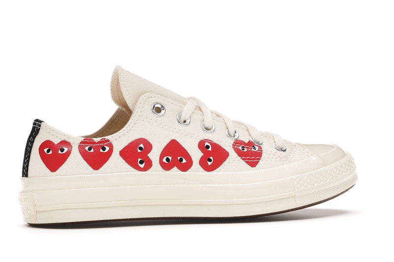 Converse Chuck Taylor All Star 70 Ox Comme des Garcons PLAY Multi-Heart White