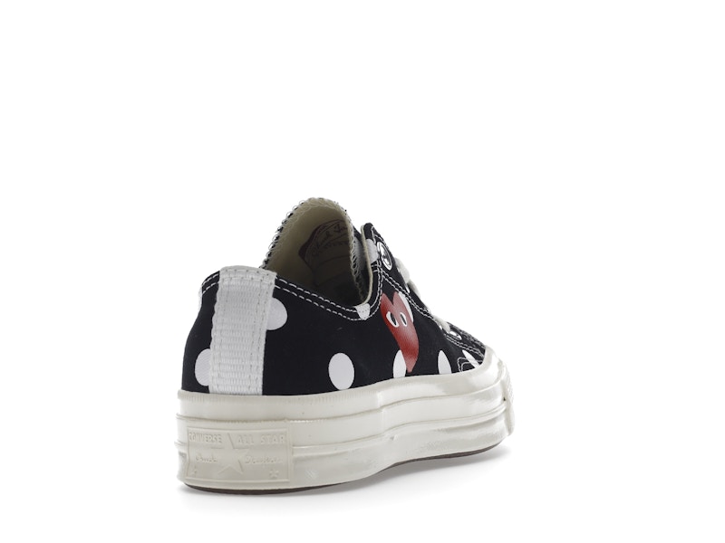 Converse Chuck Taylor All Star 70 Ox Comme des Garcons PLAY  Polka Dot Black