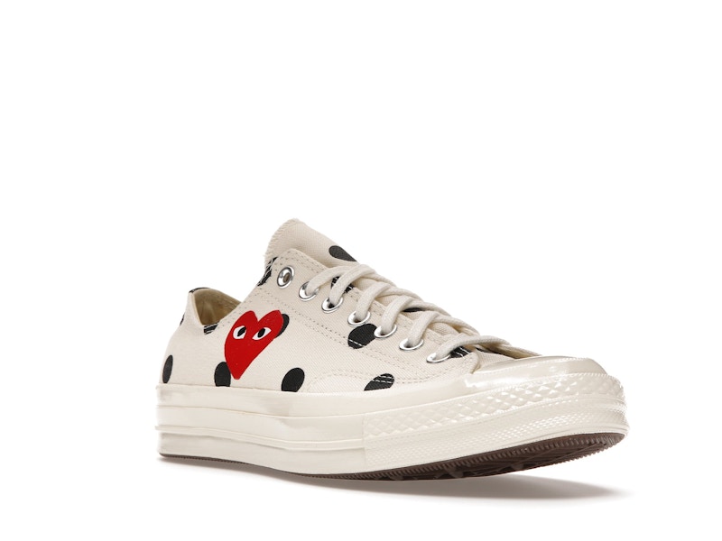 Converse Chuck Taylor All Star 70 Ox Comme des Garcons PLAY  Polka Dot White