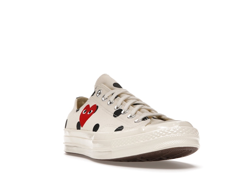 Converse Chuck Taylor All Star 70 Ox Comme des Garcons PLAY  Polka Dot White