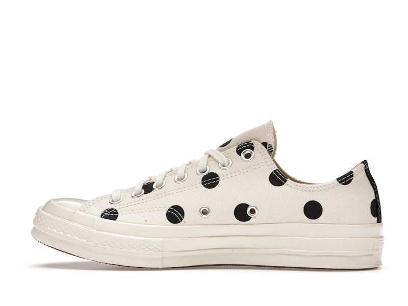Converse Chuck Taylor All Star 70 Ox Comme des Garcons PLAY  Polka Dot White