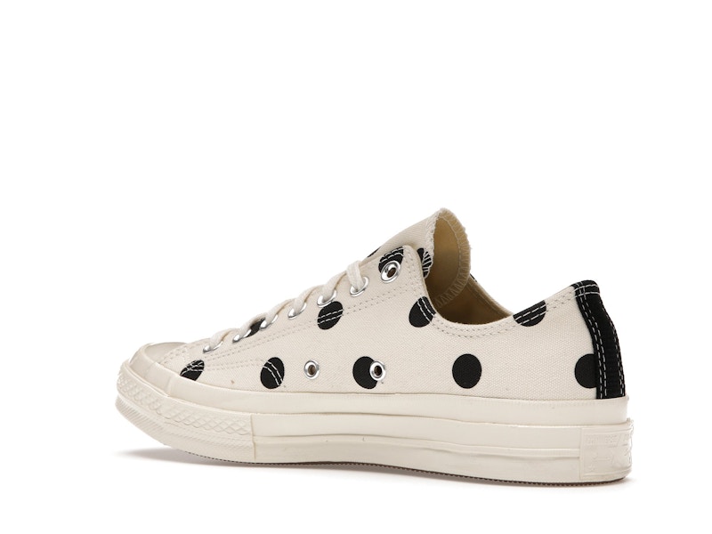Converse Chuck Taylor All Star 70 Ox Comme des Garcons PLAY  Polka Dot White