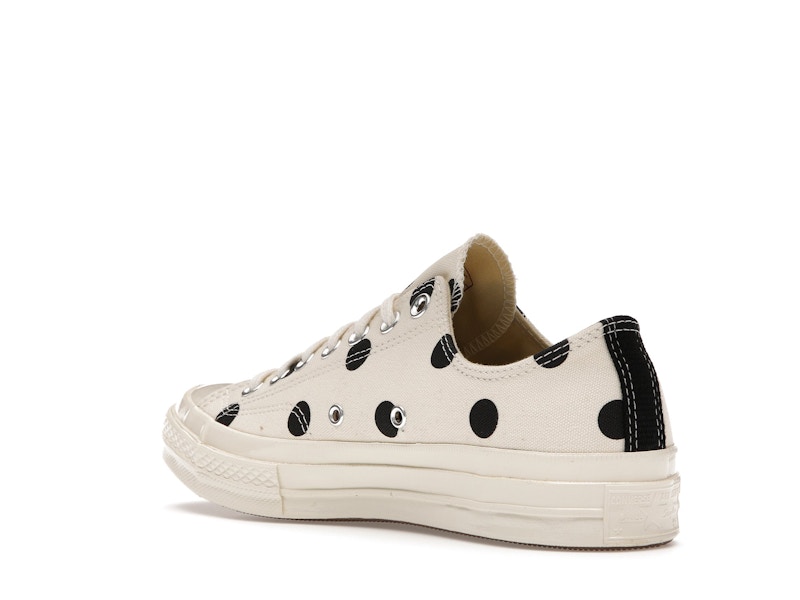 Converse Chuck Taylor All Star 70 Ox Comme des Garcons PLAY  Polka Dot White