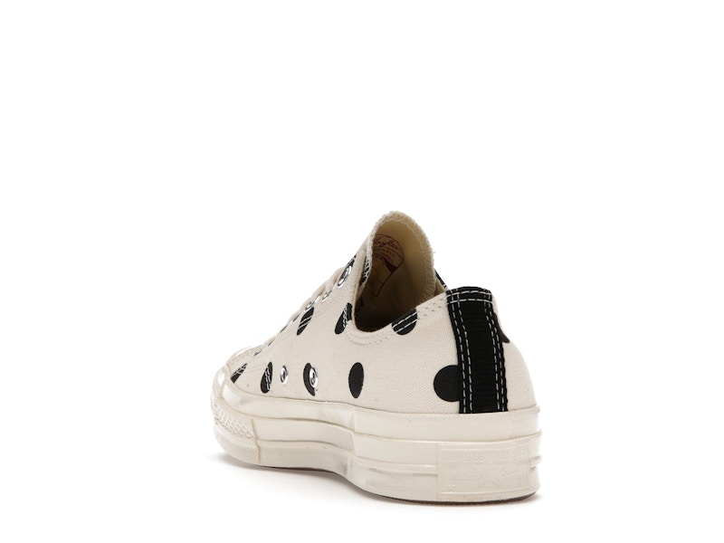 Converse Chuck Taylor All Star 70 Ox Comme des Garcons PLAY  Polka Dot White