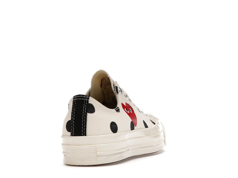 Converse Chuck Taylor All Star 70 Ox Comme des Garcons PLAY  Polka Dot White