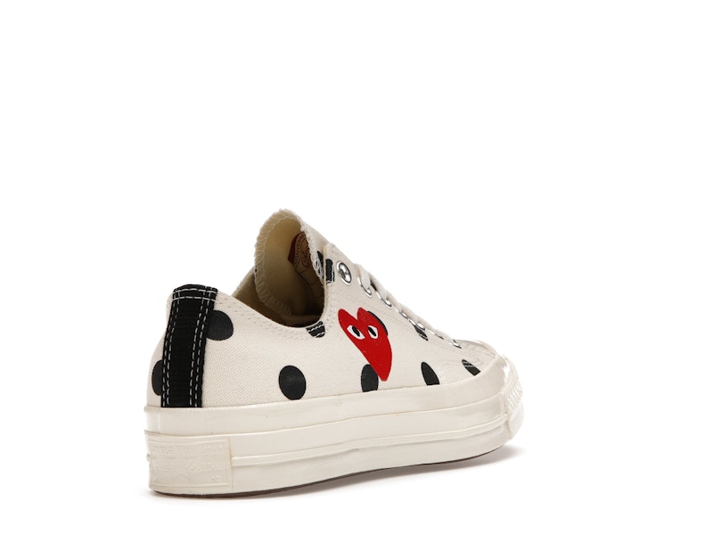 Converse Chuck Taylor All Star 70 Ox Comme des Garcons PLAY  Polka Dot White