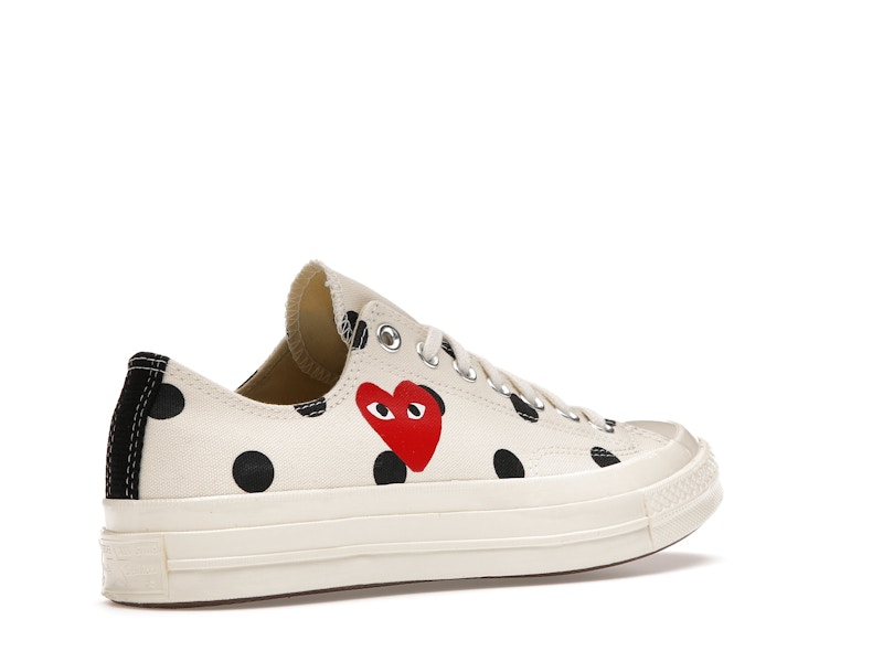 Converse Chuck Taylor All Star 70 Ox Comme des Garcons PLAY  Polka Dot White