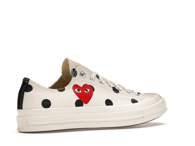 Converse Chuck Taylor All Star 70 Ox Comme des Garcons PLAY  Polka Dot White