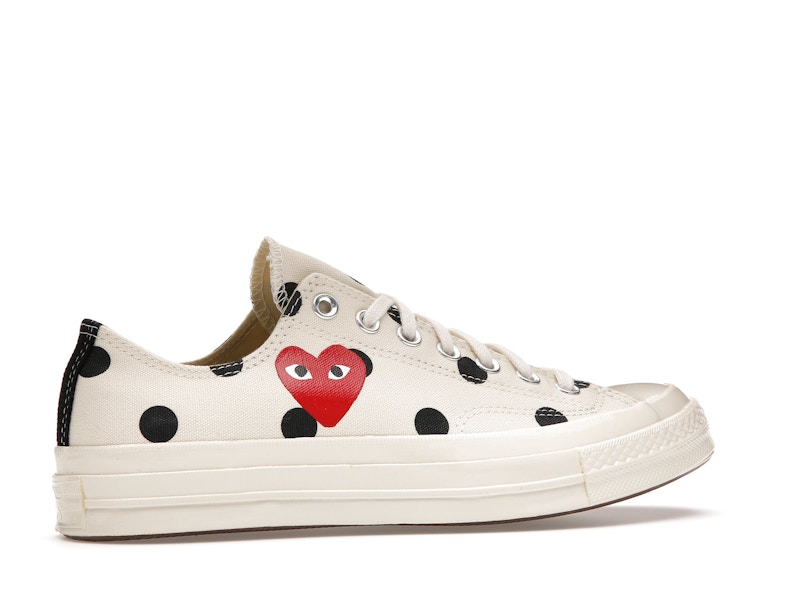Converse Chuck Taylor All Star 70 Ox Comme des Garcons PLAY  Polka Dot White