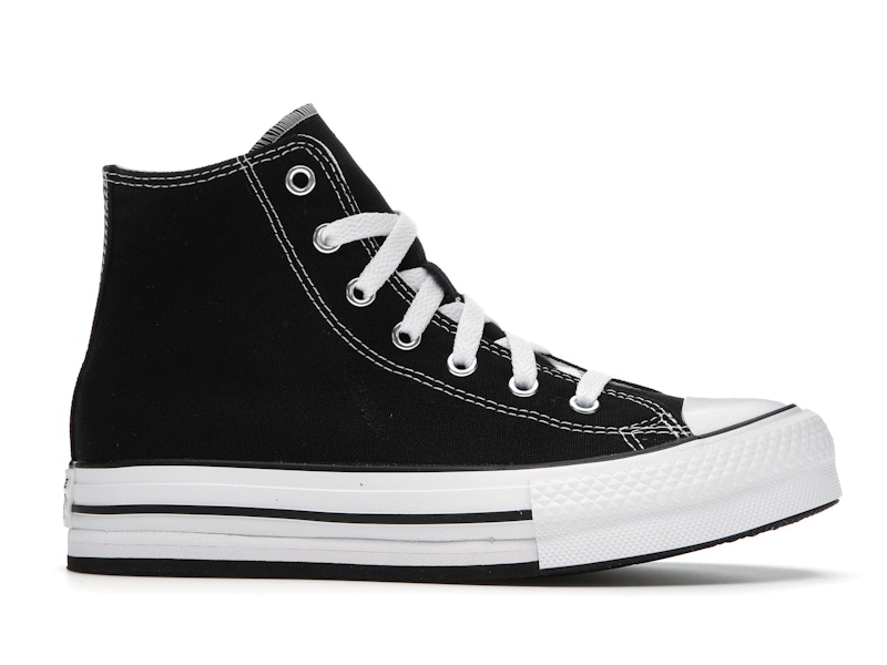 Converse Chuck Taylor All Star EVA Lift Platform Hi Black White (GS)