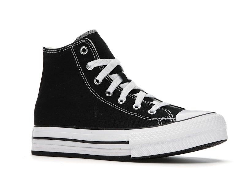 Converse Chuck Taylor All Star EVA Lift Platform Hi Black White (GS)