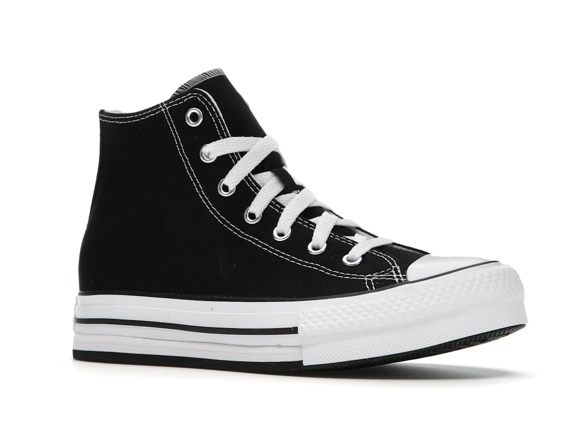 Converse Chuck Taylor All Star EVA Lift Platform Hi Black White (GS)