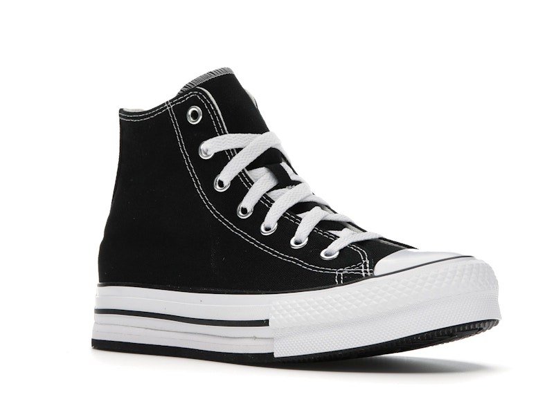 Converse Chuck Taylor All Star EVA Lift Platform Hi Black White (GS)