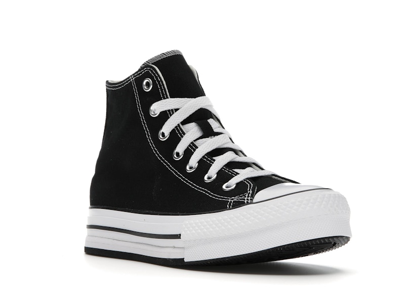 Converse Chuck Taylor All Star EVA Lift Platform Hi Black White (GS)