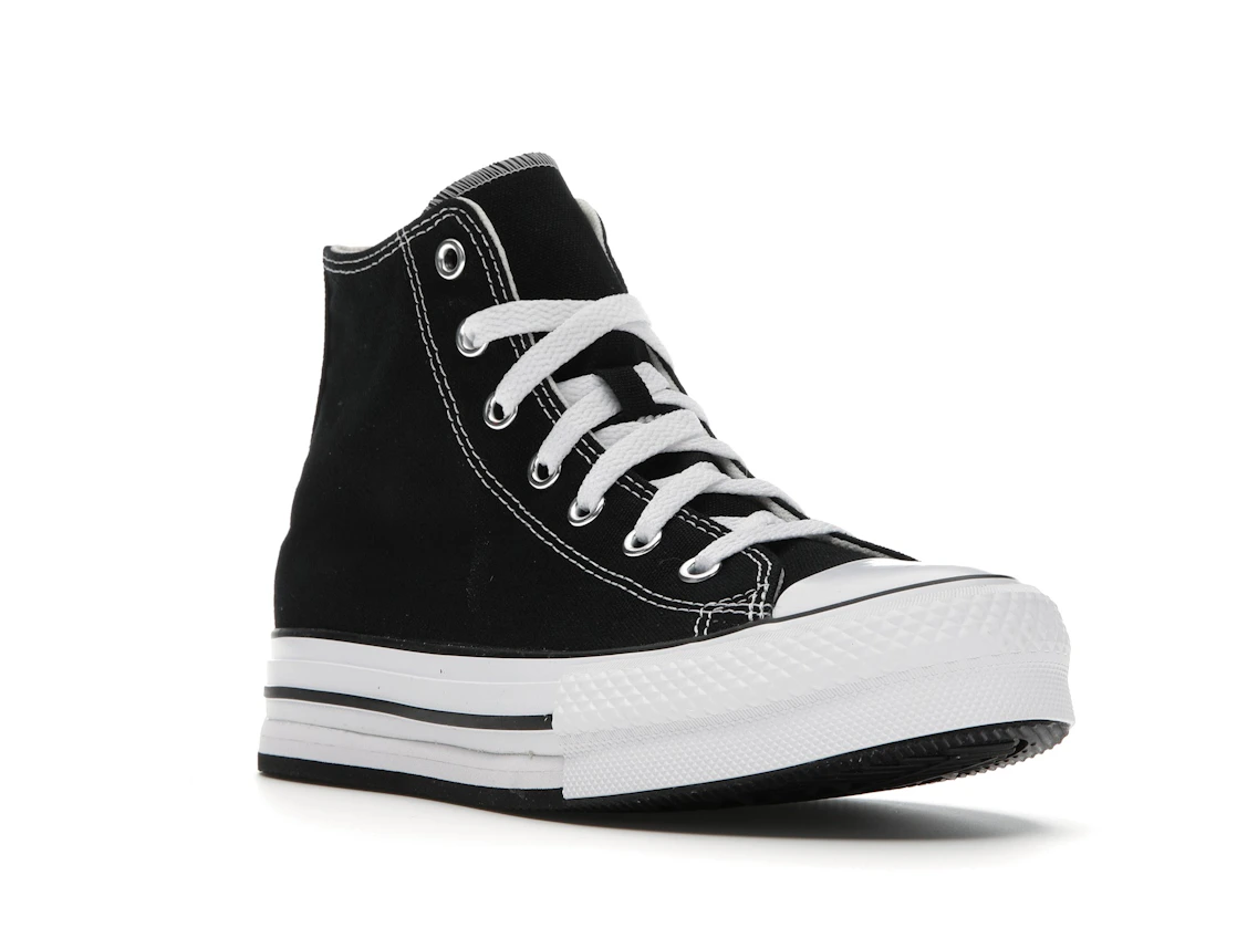 Converse Chuck Taylor All Star EVA Lift Platform Hi Black White (GS)