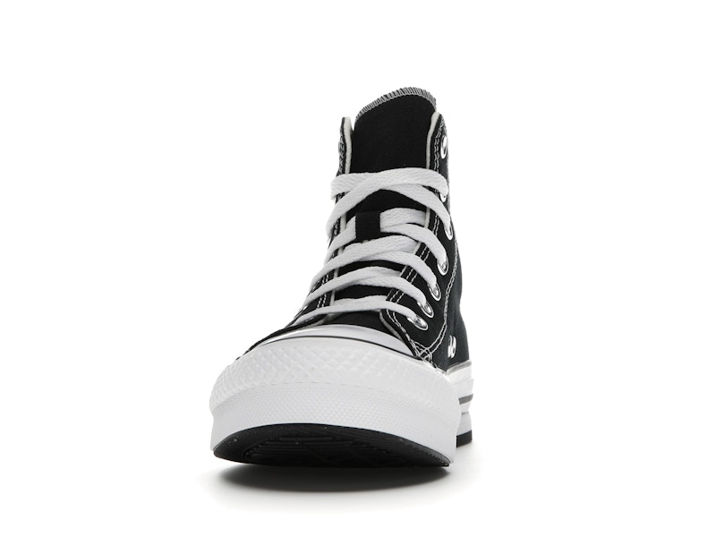 Converse Chuck Taylor All Star EVA Lift Platform Hi Black White (GS)