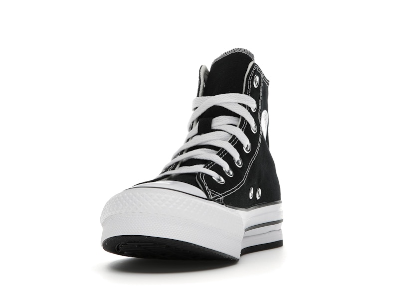 Converse Chuck Taylor All Star EVA Lift Platform Hi Black White (GS)