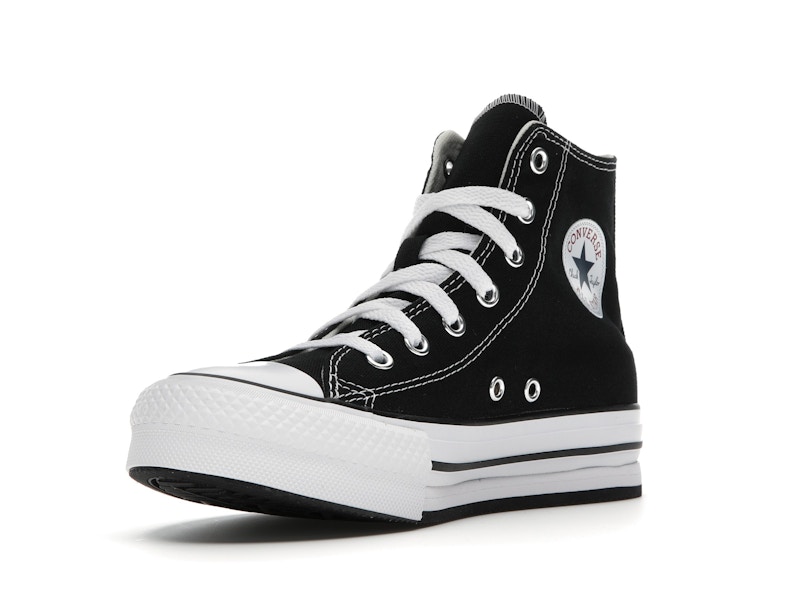 Converse Chuck Taylor All Star EVA Lift Platform Hi Black White (GS)