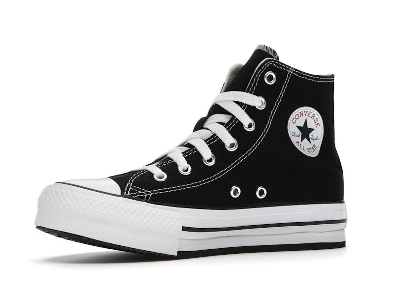 Converse Chuck Taylor All Star EVA Lift Platform Hi Black White (GS)
