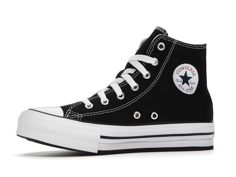 Converse Chuck Taylor All Star EVA Lift Platform Hi Black White (GS)