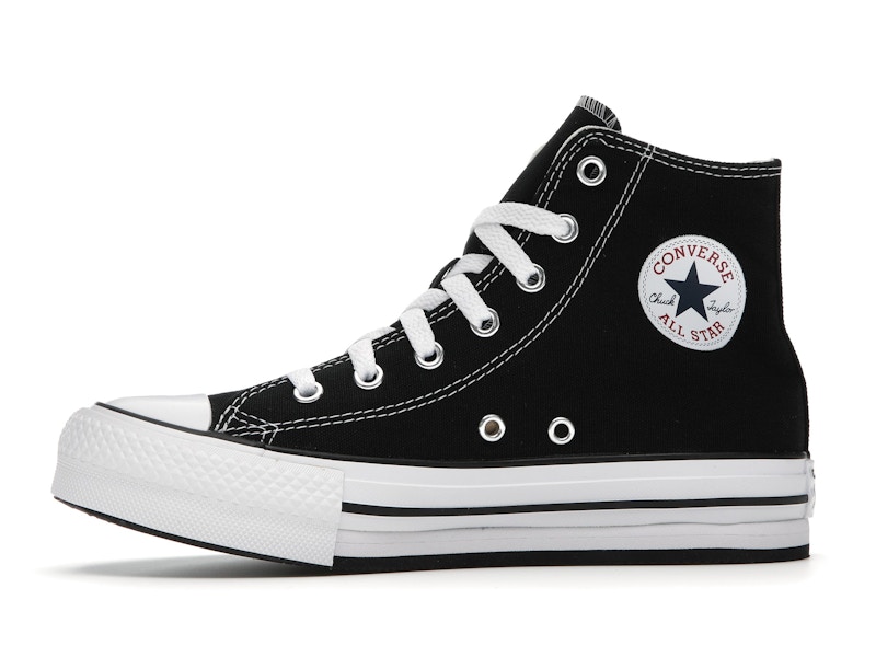 Converse Chuck Taylor All Star EVA Lift Platform Hi Black White (GS)