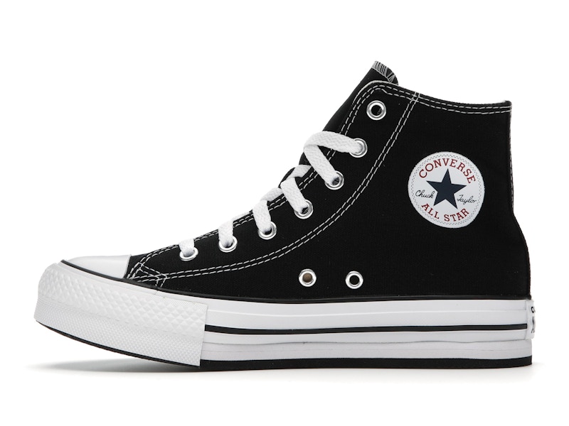 Converse Chuck Taylor All Star EVA Lift Platform Hi Black White (GS)