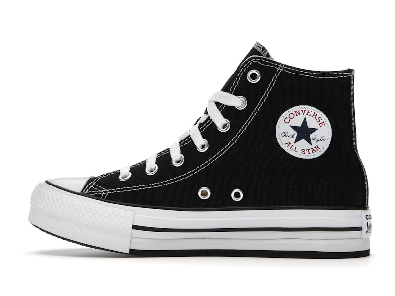 Converse Chuck Taylor All Star EVA Lift Platform Hi Black White (GS)