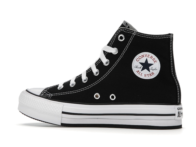 Converse Chuck Taylor All Star EVA Lift Platform Hi Black White (GS)