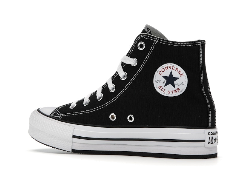 Converse Chuck Taylor All Star EVA Lift Platform Hi Black White (GS)