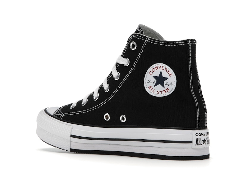 Converse Chuck Taylor All Star EVA Lift Platform Hi Black White (GS)