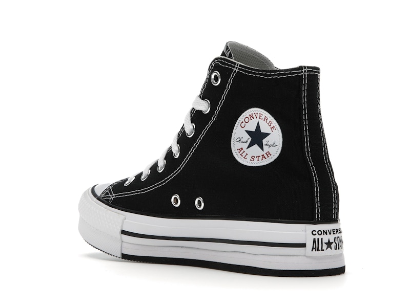 Converse Chuck Taylor All Star EVA Lift Platform Hi Black White (GS)