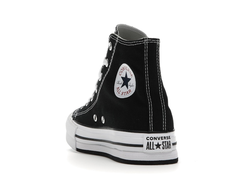 Converse Chuck Taylor All Star EVA Lift Platform Hi Black White (GS)